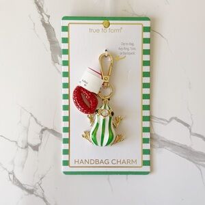 NWT True to Form Frog and Kiss Handbag Charm